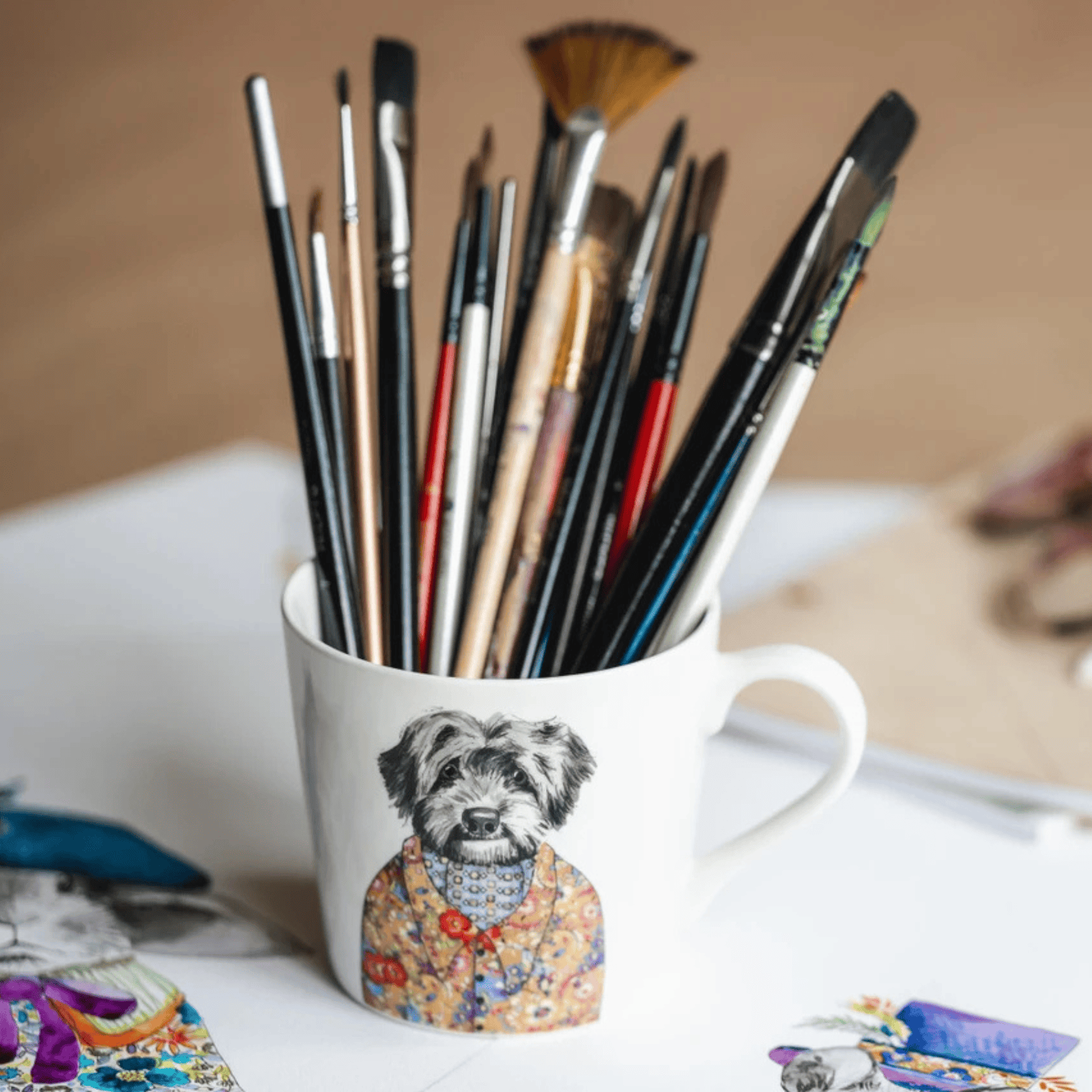 Mikasa x TipperleyHill Fine China Mug 380ml Cockapoo Dog