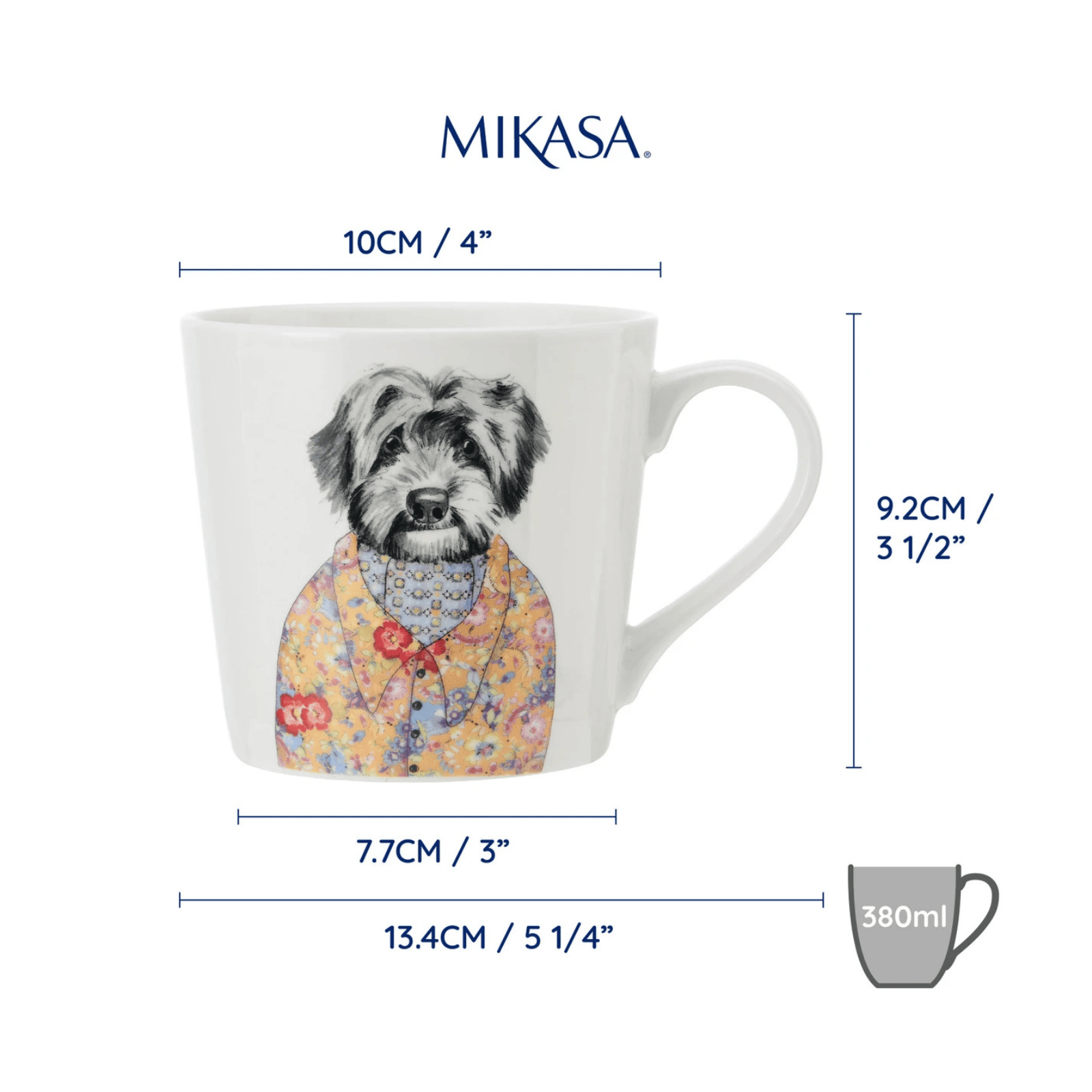 Mikasa x TipperleyHill Fine China Mug 380ml Cockapoo Dog