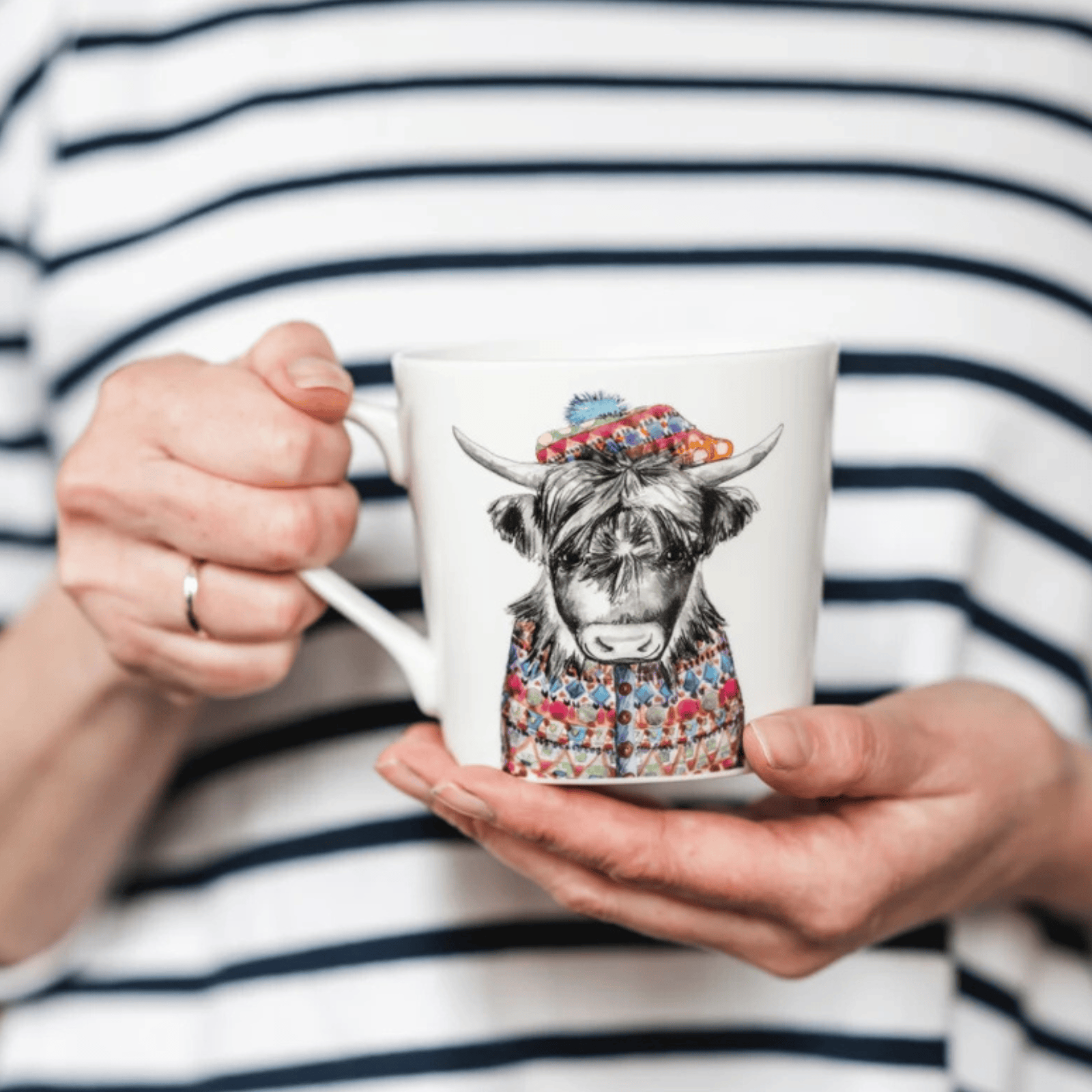 Mikasa x TipperleyHill Fine China Mug 380ml Highland Cow