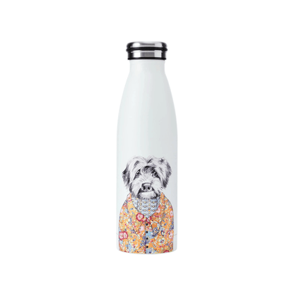 Mikasa x TipperleyHill Water Bottle 500ml Cockapoo Dog