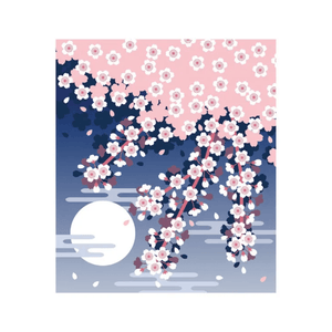 Nawrap Dishcloth Moon & Cherry Blossoms