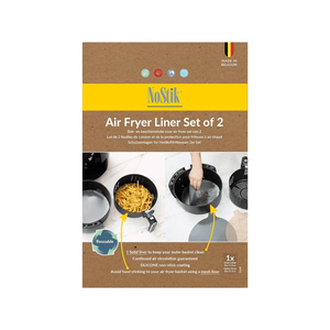 NoStik Silicone Fibreglass Air Fryer Liner Set of 2 Round