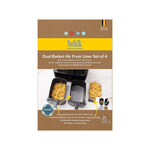NoStik Silicone Fibreglass Dual Basket Air Fryer Liner Set of 4