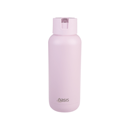 Oasis Moda Ceramic Reusable Bottle 1000ml Pink Lemonade