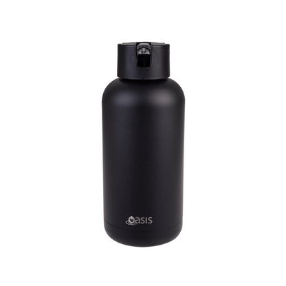 Oasis Moda Ceramic Reusable Bottle 1500ml Black