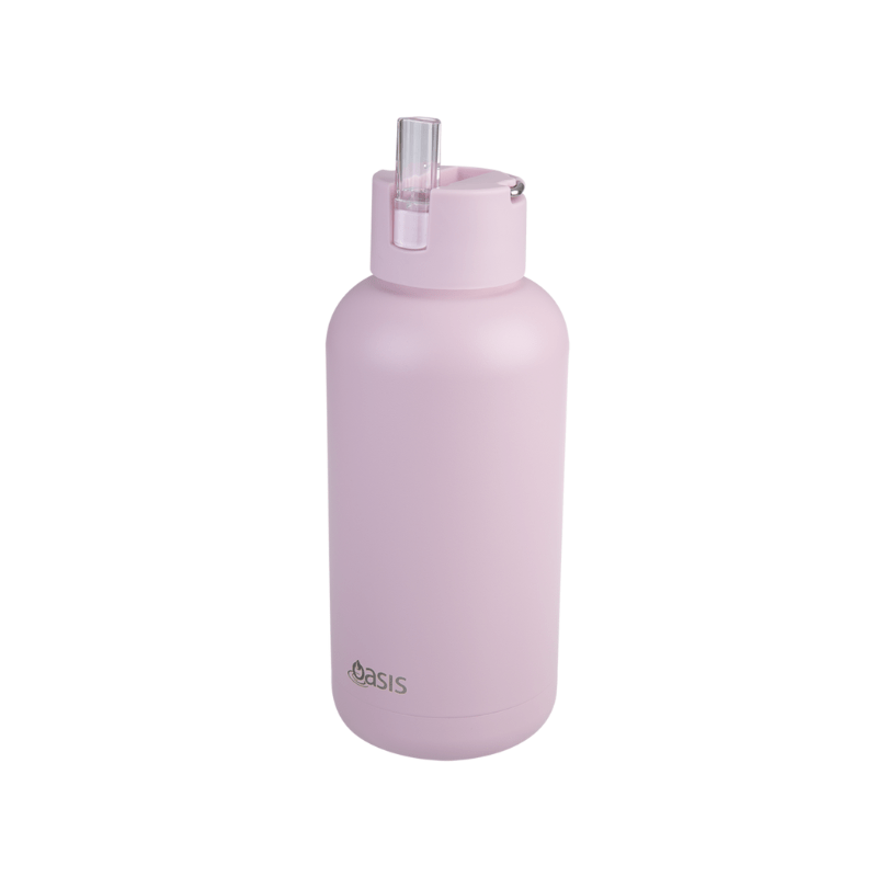 Oasis Moda Ceramic Reusable Bottle 1500ml Pink Lemonade