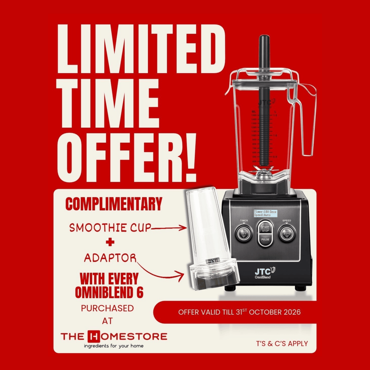 OmniBlend 6 High-Performance Blender Coffee
