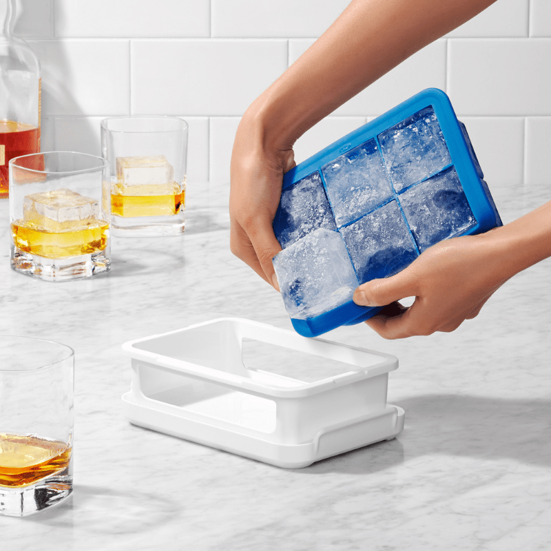 OXO Good Grips Covered Silicone Ice Cube Tray Large Cubes The Homestore Auckland