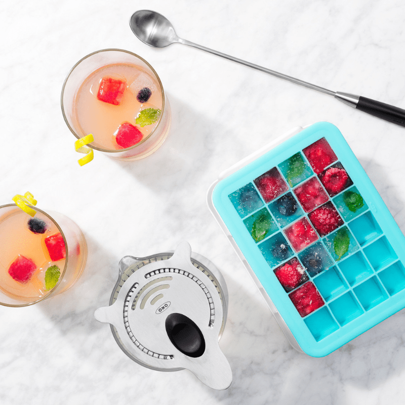 OXO Good Grips Covered Silicone Ice Cube Tray Small Cubes The Homestore Auckland