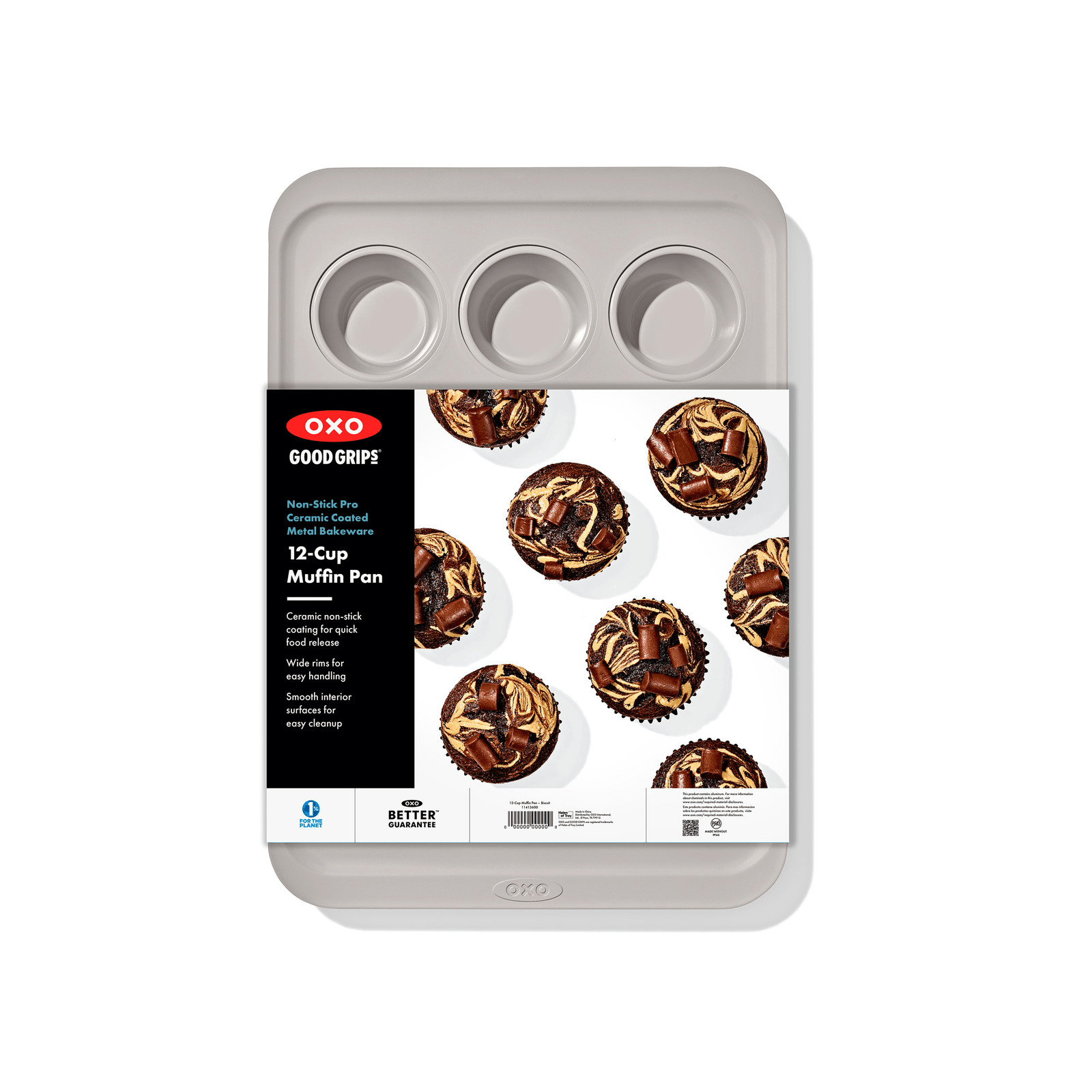 OXO Good Grips Non-Stick Pro Ceramic Coated 12-Cup Muffin Pan
