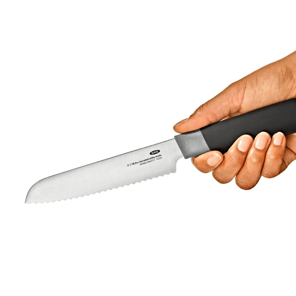 OXO Good Grips Serrated Utility Knife with Locking Sheath 12.5cm