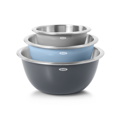 OXO Good Grips Stainless Steel Mixing Bowls Set 3-Piece