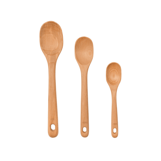 OXO Good Grips Wooden Spoon Set 3-Piece The Homestore Auckland