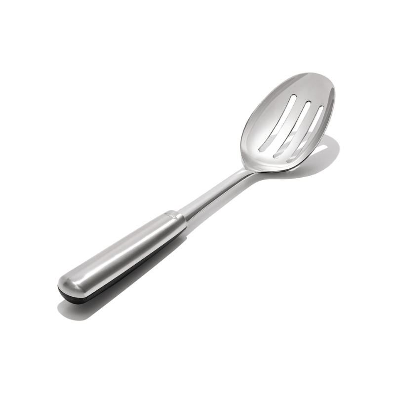 OXO Steel Slotted Cooking Spoon The Homestore Auckland