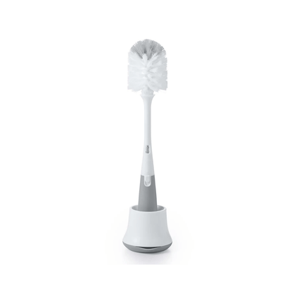 OXO Tot Bottle Brush with Detail Cleaner & Stand Pebble