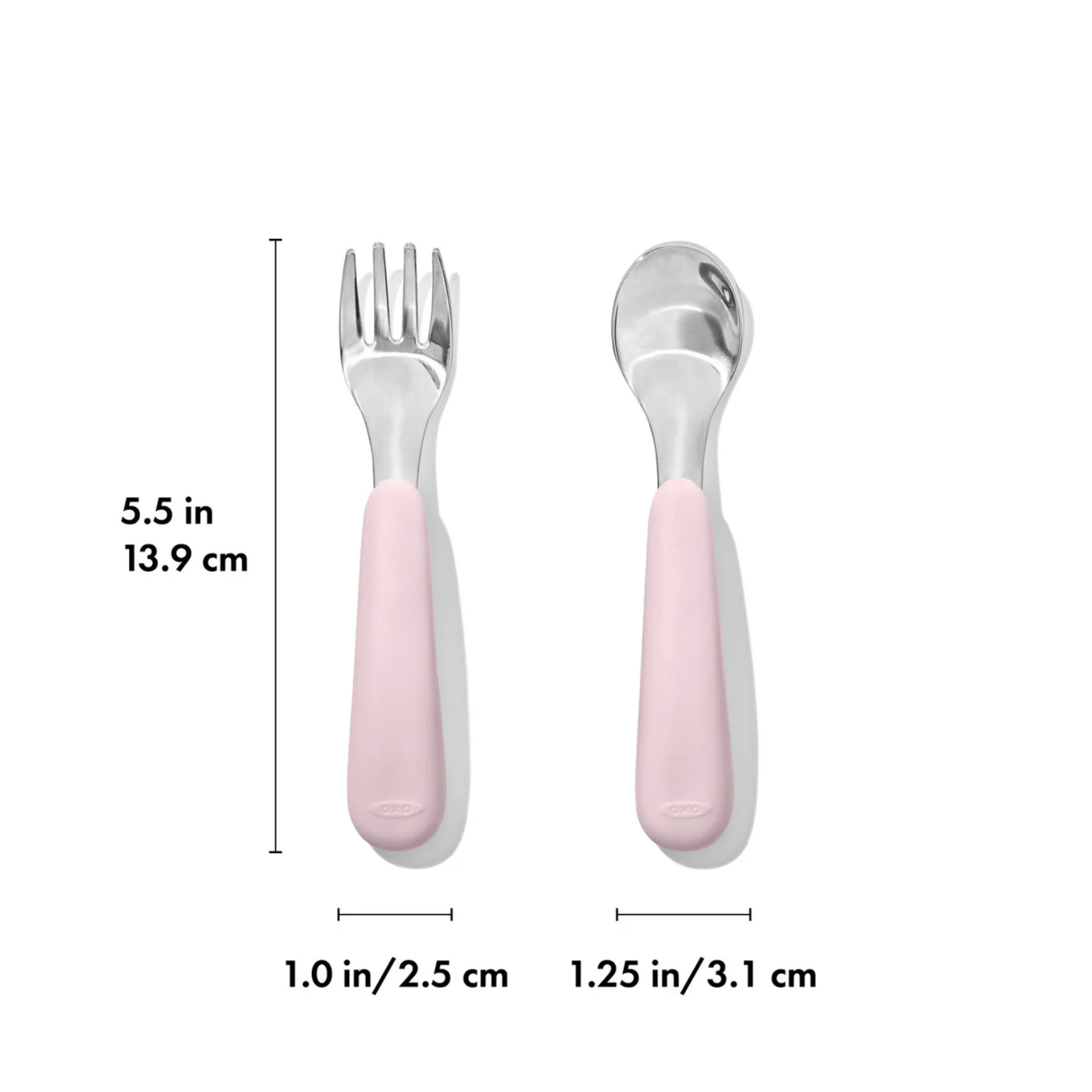 OXO Tot Fork & Spoon Set Blossom