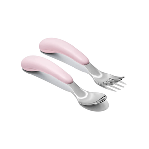 OXO Tot Fork & Spoon Set Blossom