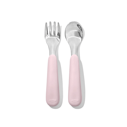 OXO Tot Fork & Spoon Set Blossom