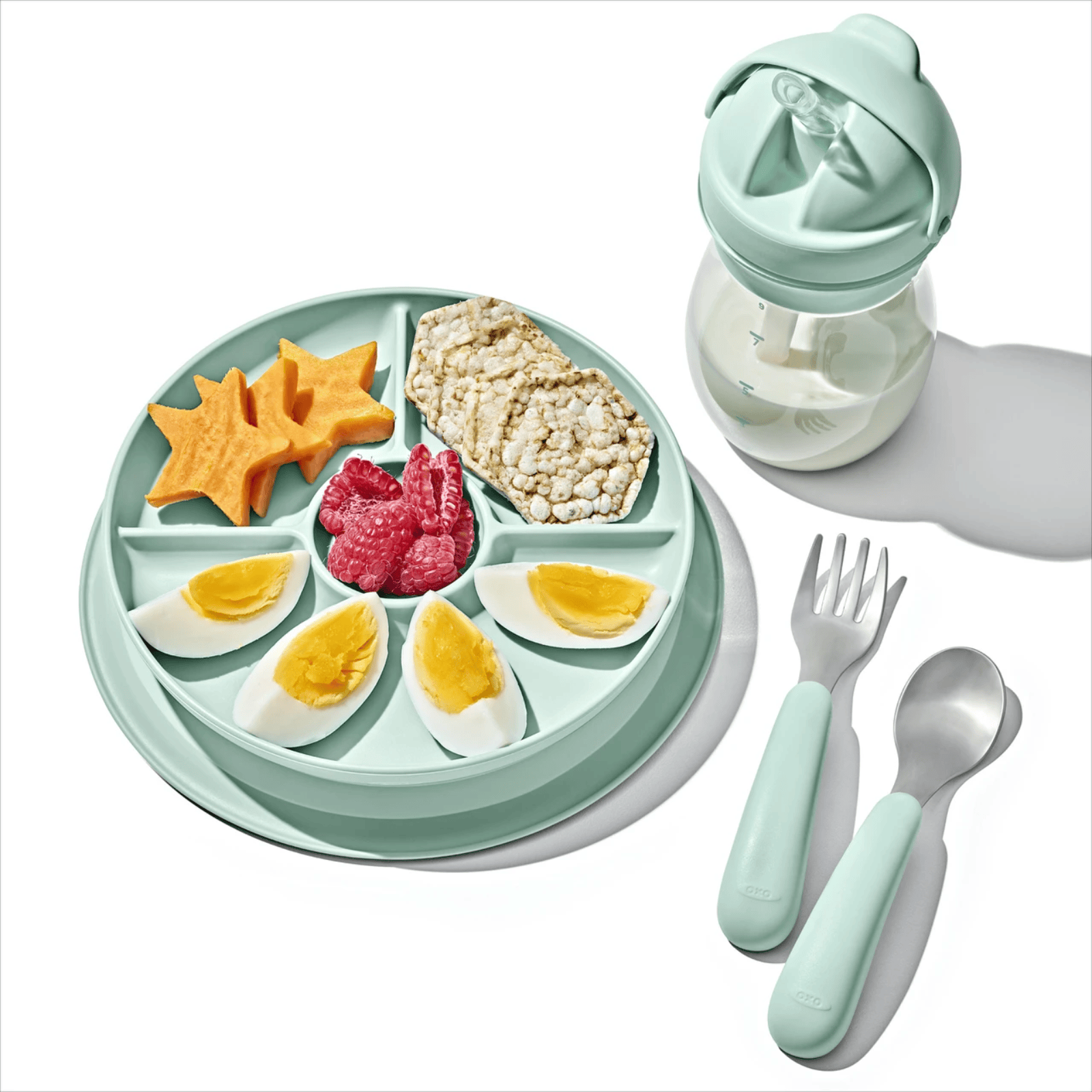 OXO Tot Fork & Spoon Set Opal