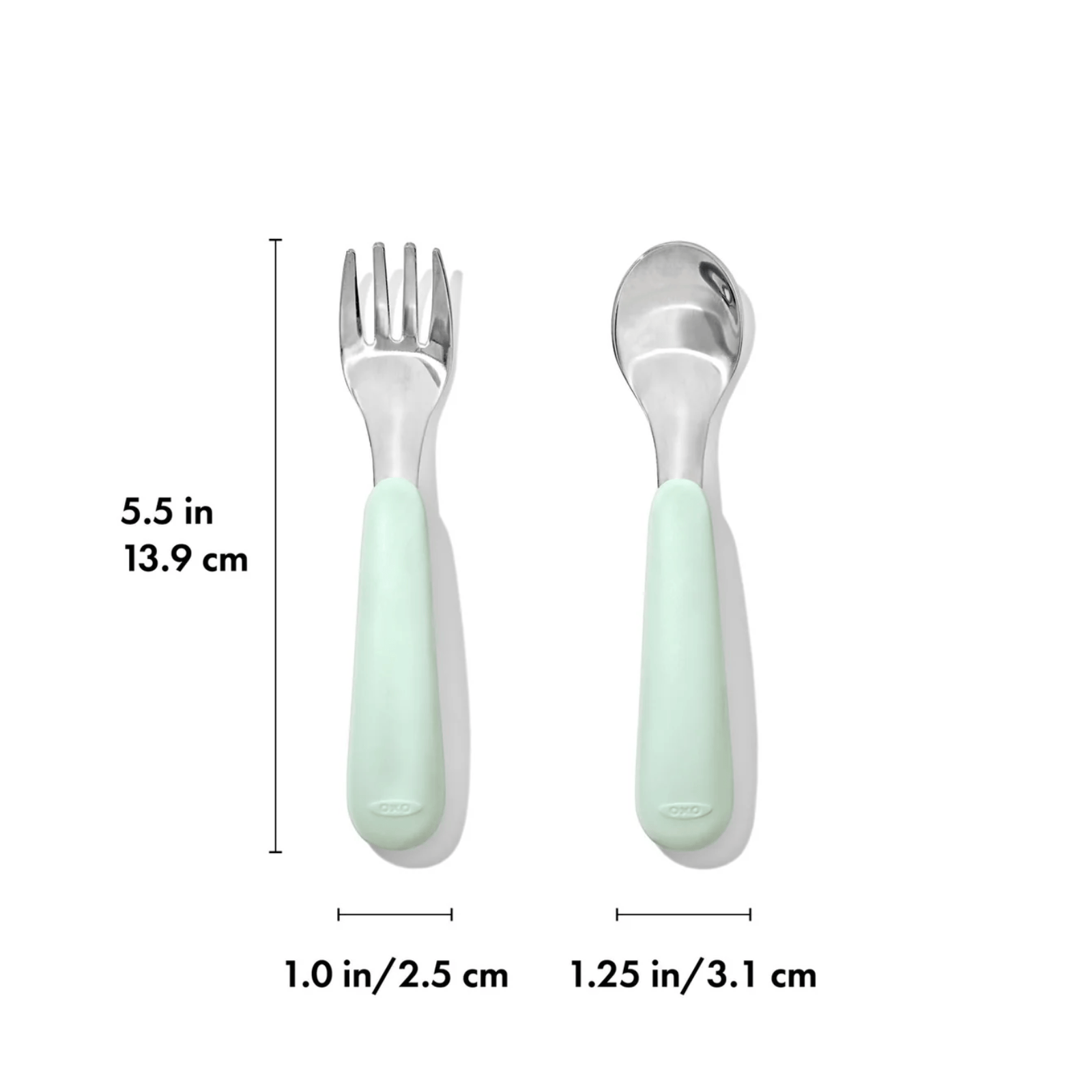 OXO Tot Fork & Spoon Set Opal