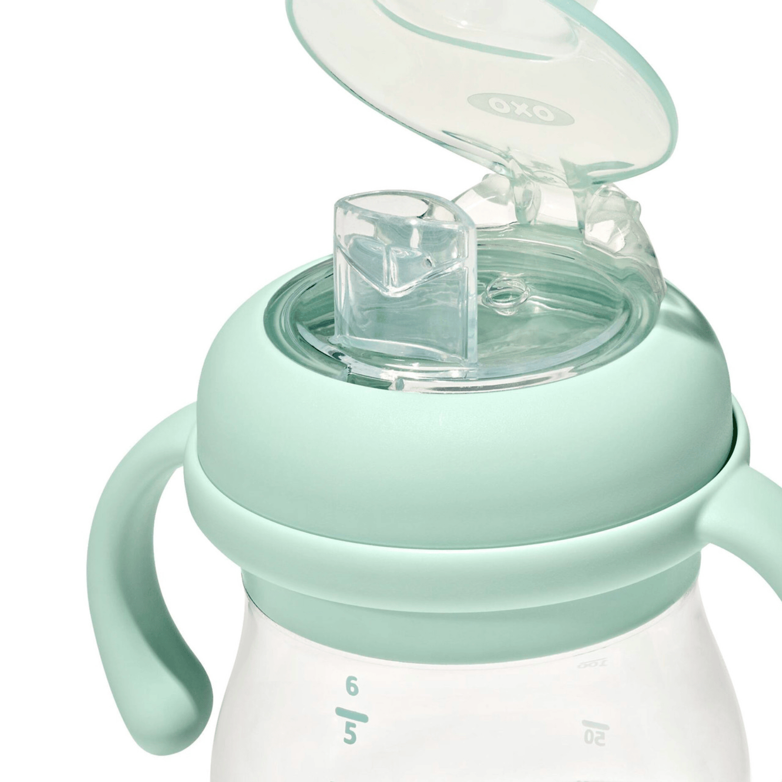OXO Tot Grow Soft Spout Cup with Removable Handles Opal