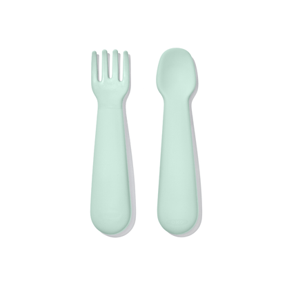OXO Tot Mini Fork & Spoon Set Opal