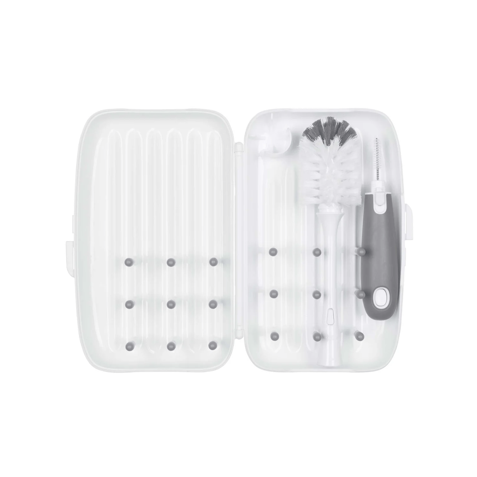 OXO Tot On-The-Go Drying Rack & Bottle Brush Pebble