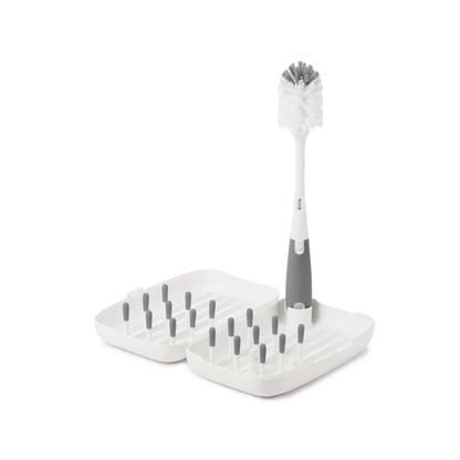 OXO Tot On-The-Go Drying Rack & Bottle Brush Pebble