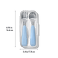 OXO Tot On-The-Go Fork And Spoon Set Blossom