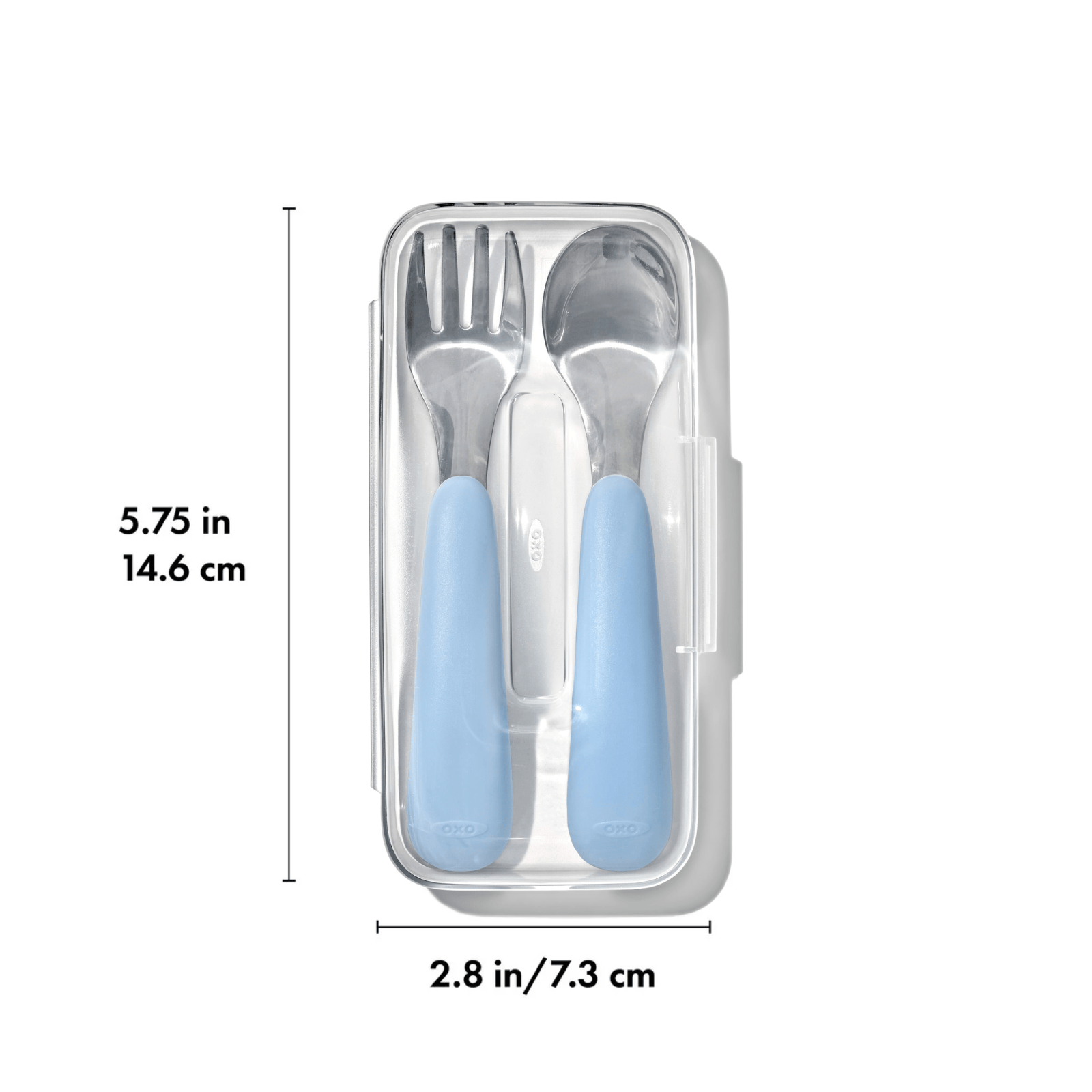 OXO Tot On-The-Go Fork And Spoon Set Blossom
