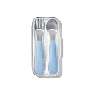 OXO Tot On-The-Go Fork And Spoon Set Blossom