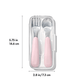OXO Tot On-The-Go Fork And Spoon Set Dusk