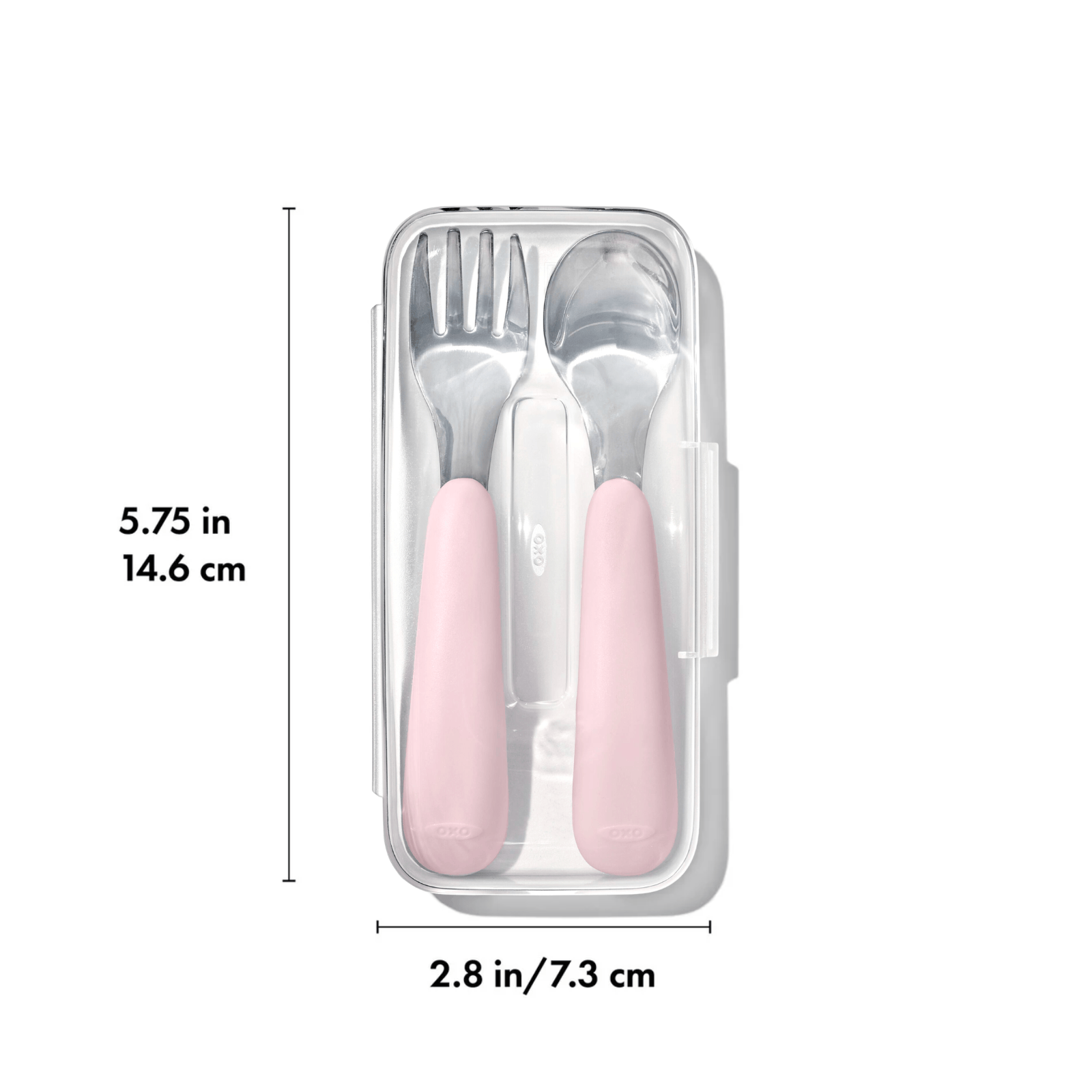OXO Tot On-The-Go Fork And Spoon Set Dusk