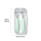 OXO Tot On-The-Go Fork And Spoon Set Opal