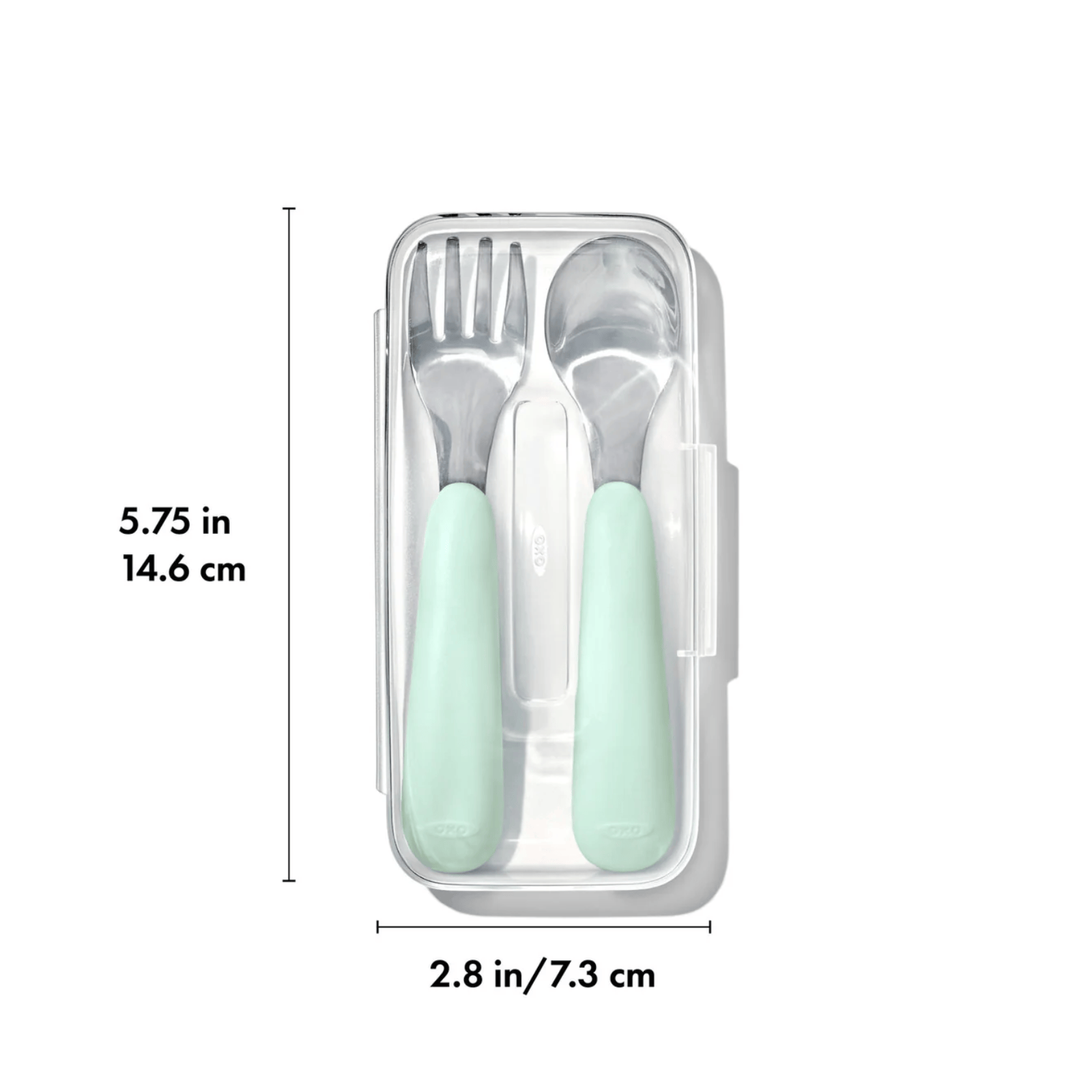 OXO Tot On-The-Go Fork And Spoon Set Opal