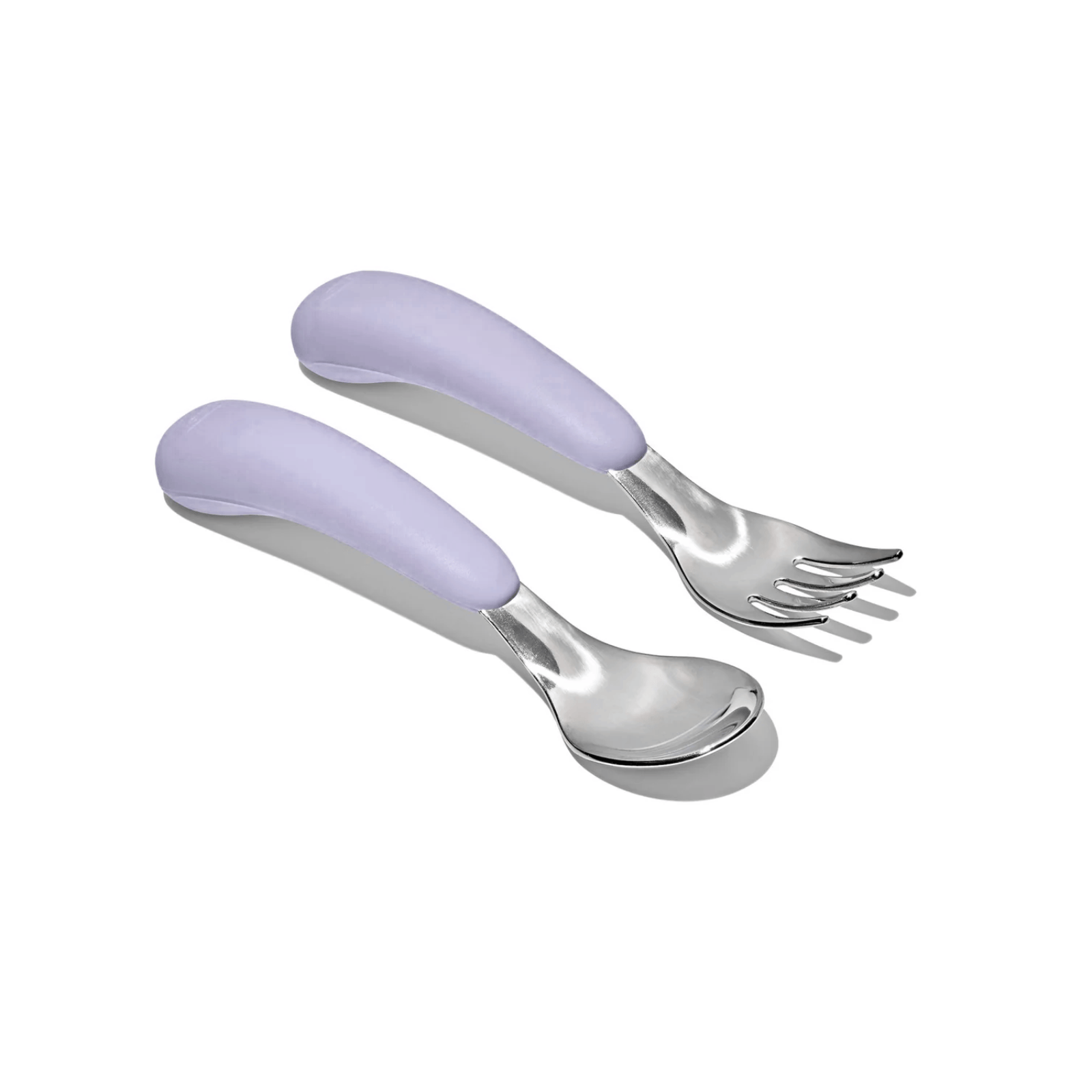 OXO Tot On-The-Go Fork And Spoon Set Opal Lilac