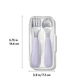 OXO Tot On-The-Go Fork And Spoon Set Opal Lilac