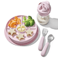 OXO Tot Stick & Stay Divided Plate Blossom