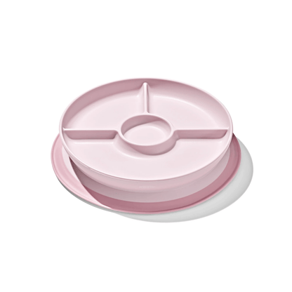 OXO Tot Stick & Stay Divided Plate Blossom