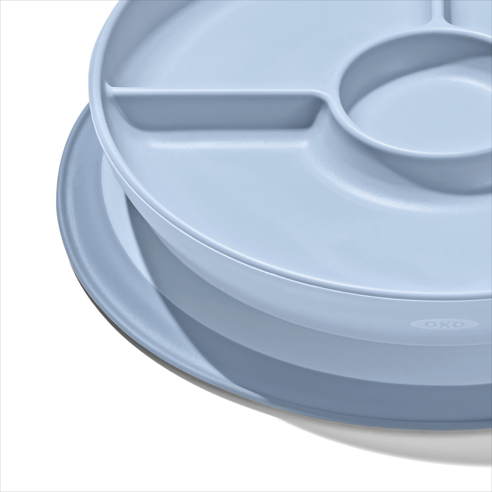 OXO Tot Stick & Stay Divided Plate Dusk