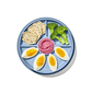OXO Tot Stick & Stay Divided Plate Dusk