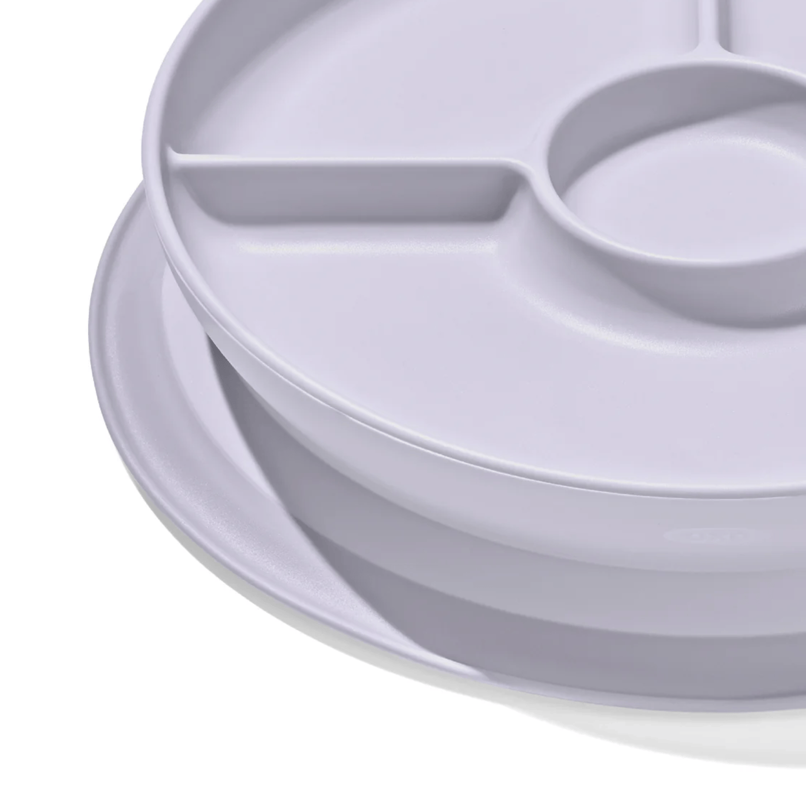 OXO Tot Stick & Stay Divided Plate Lilac