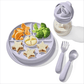 OXO Tot Stick & Stay Divided Plate Lilac