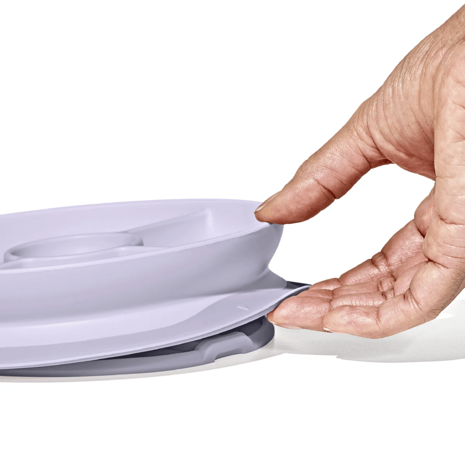 OXO Tot Stick & Stay Divided Plate Lilac