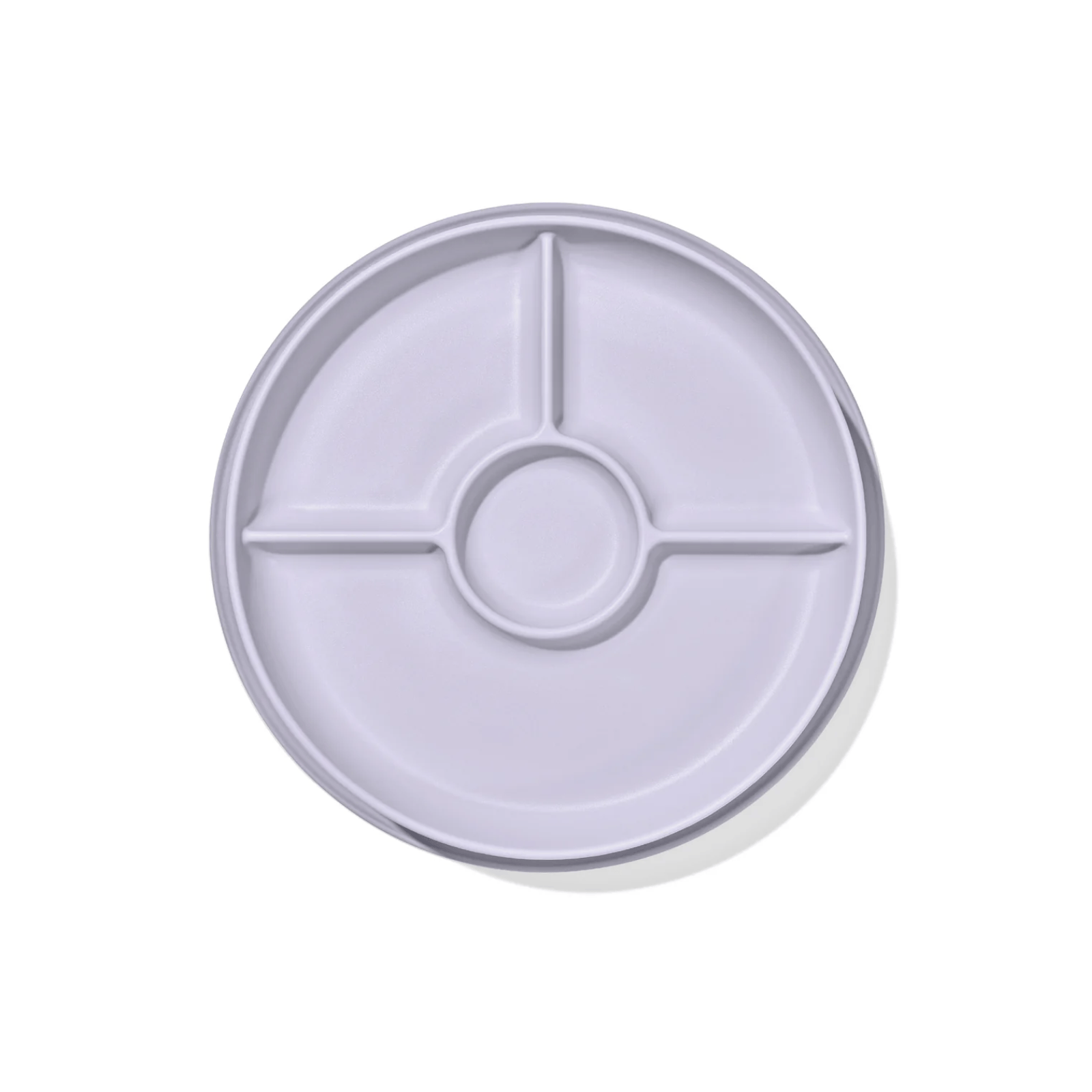 OXO Tot Stick & Stay Divided Plate Lilac