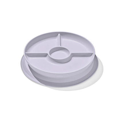 OXO Tot Stick & Stay Divided Plate Lilac