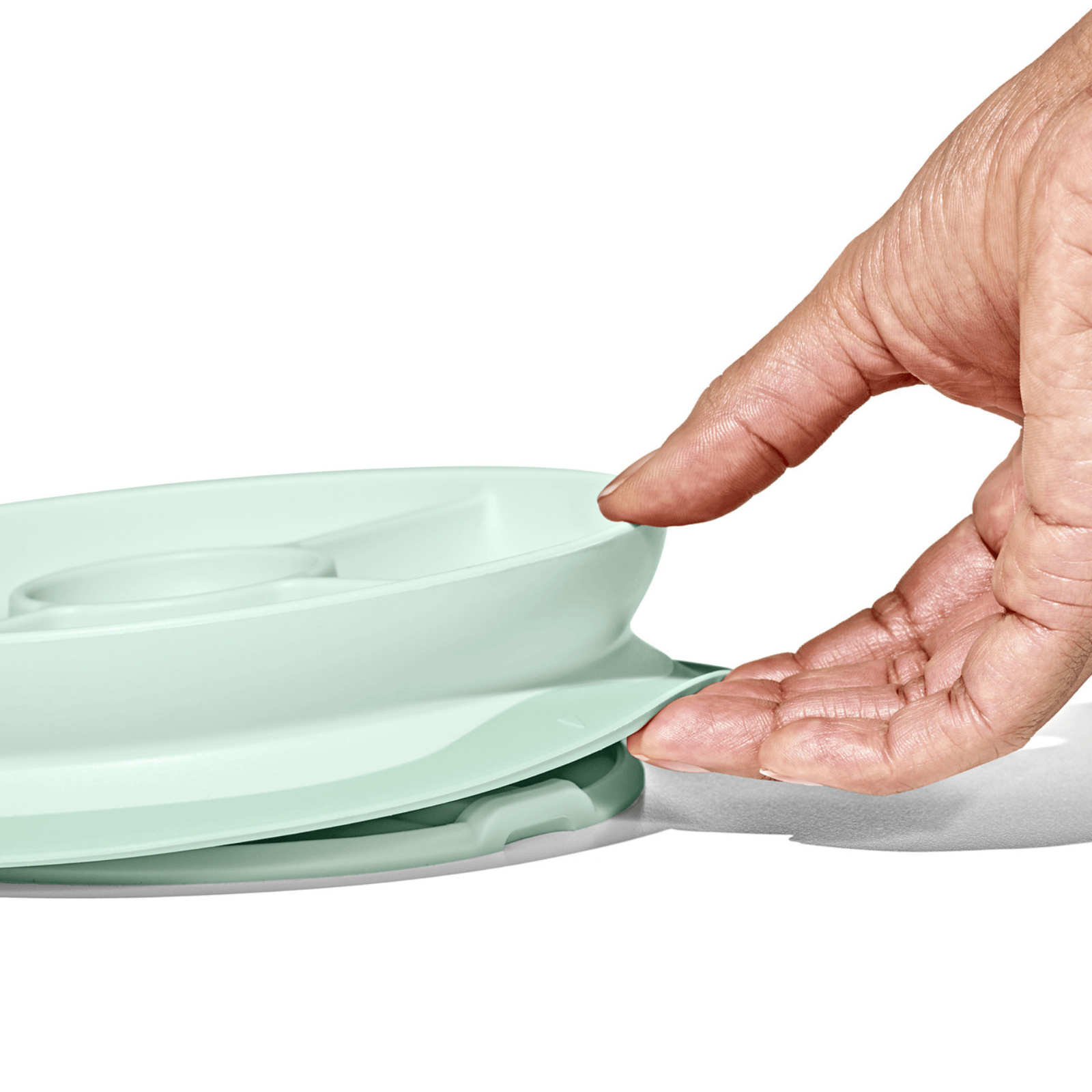 OXO Tot Stick & Stay Divided Plate Opal