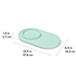 OXO Tot Textured Suction Plate Opal