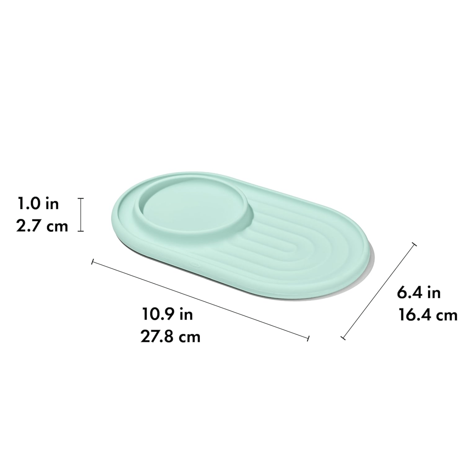OXO Tot Textured Suction Plate Opal