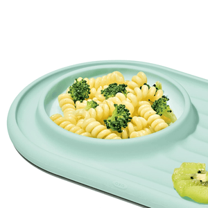 OXO Tot Textured Suction Plate Opal